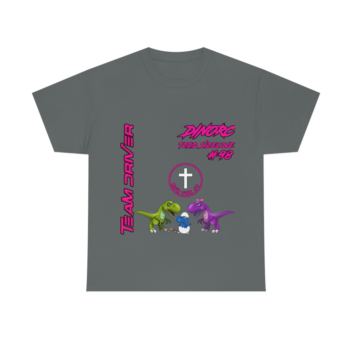 Team Driver Todd Sizelove truck logo Front and Back DinoRc Logo T-Shirt S-5x 5 colors