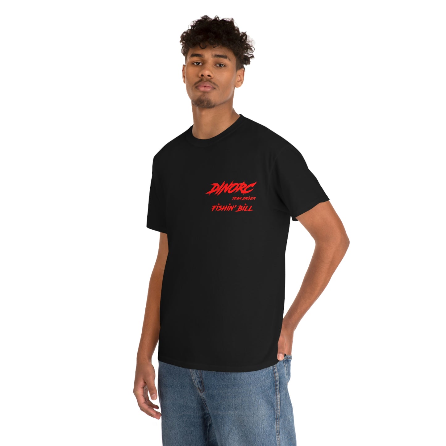Team Driver Fishin' Bill Front and Back DinoRc Logo T-Shirt S-5x 5 colors