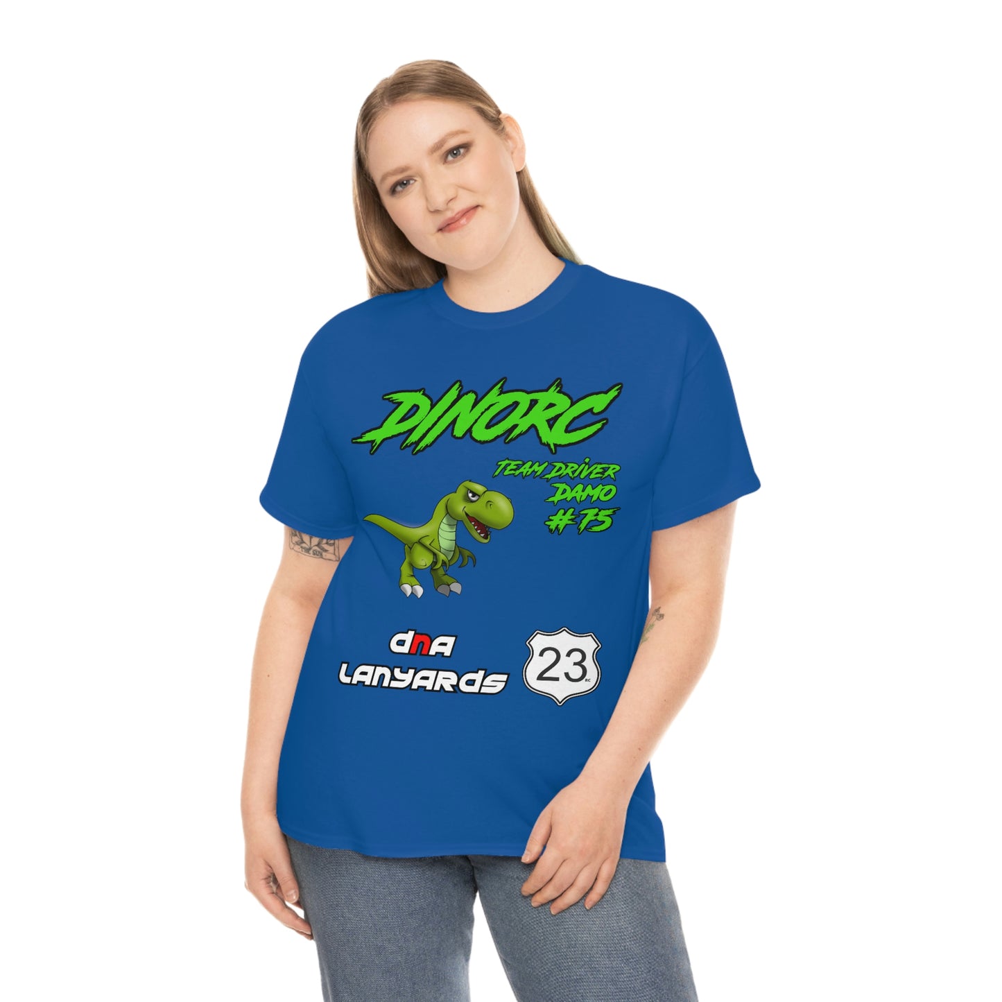 Team Driver DNA Lanyards Front and Back DinoRc Logo T-Shirt S-5x 5 colors