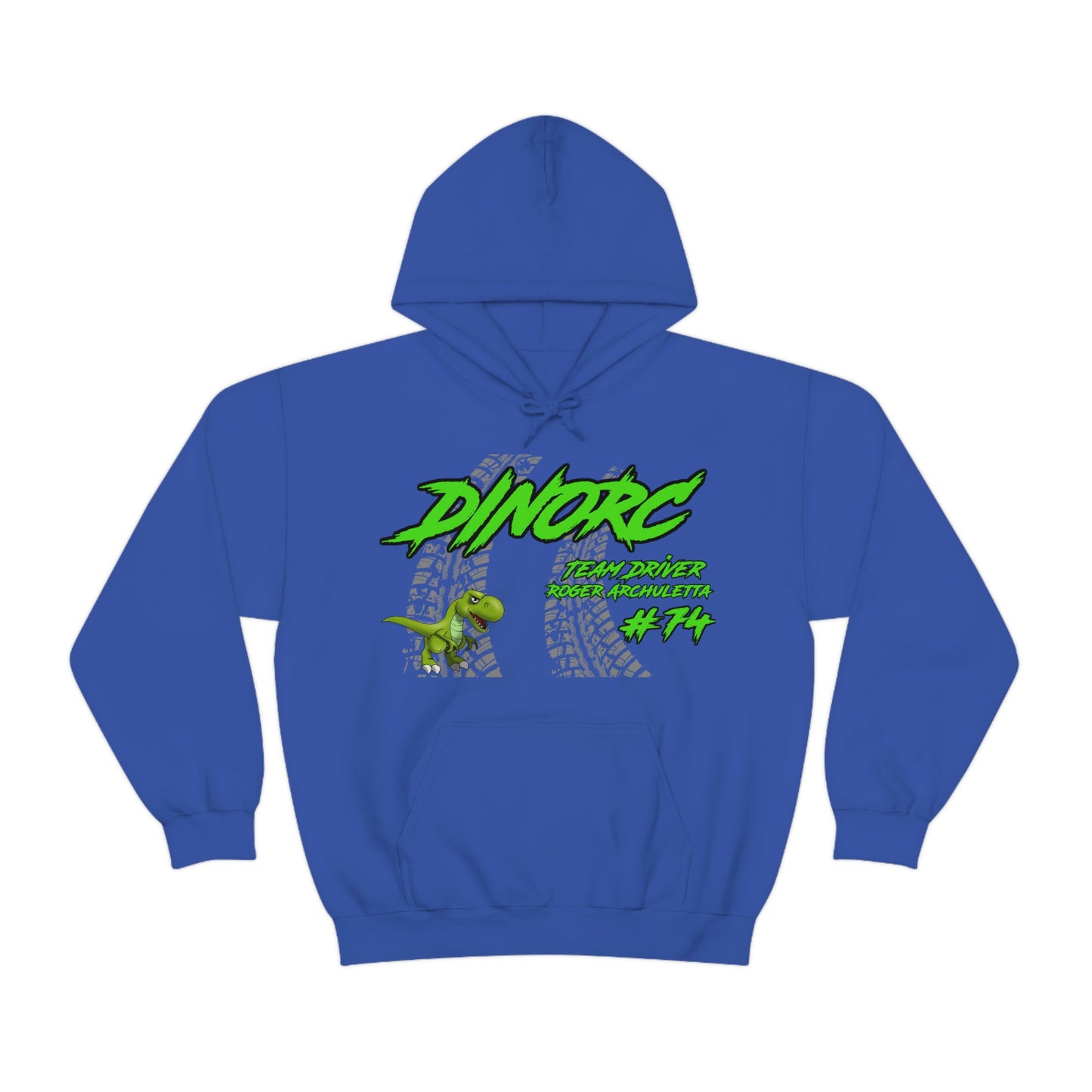 Team Driver Roger Archuletta DinoRC Logo Hooded Sweatshirt Heavy Blend™ Hooded Sweatshirt