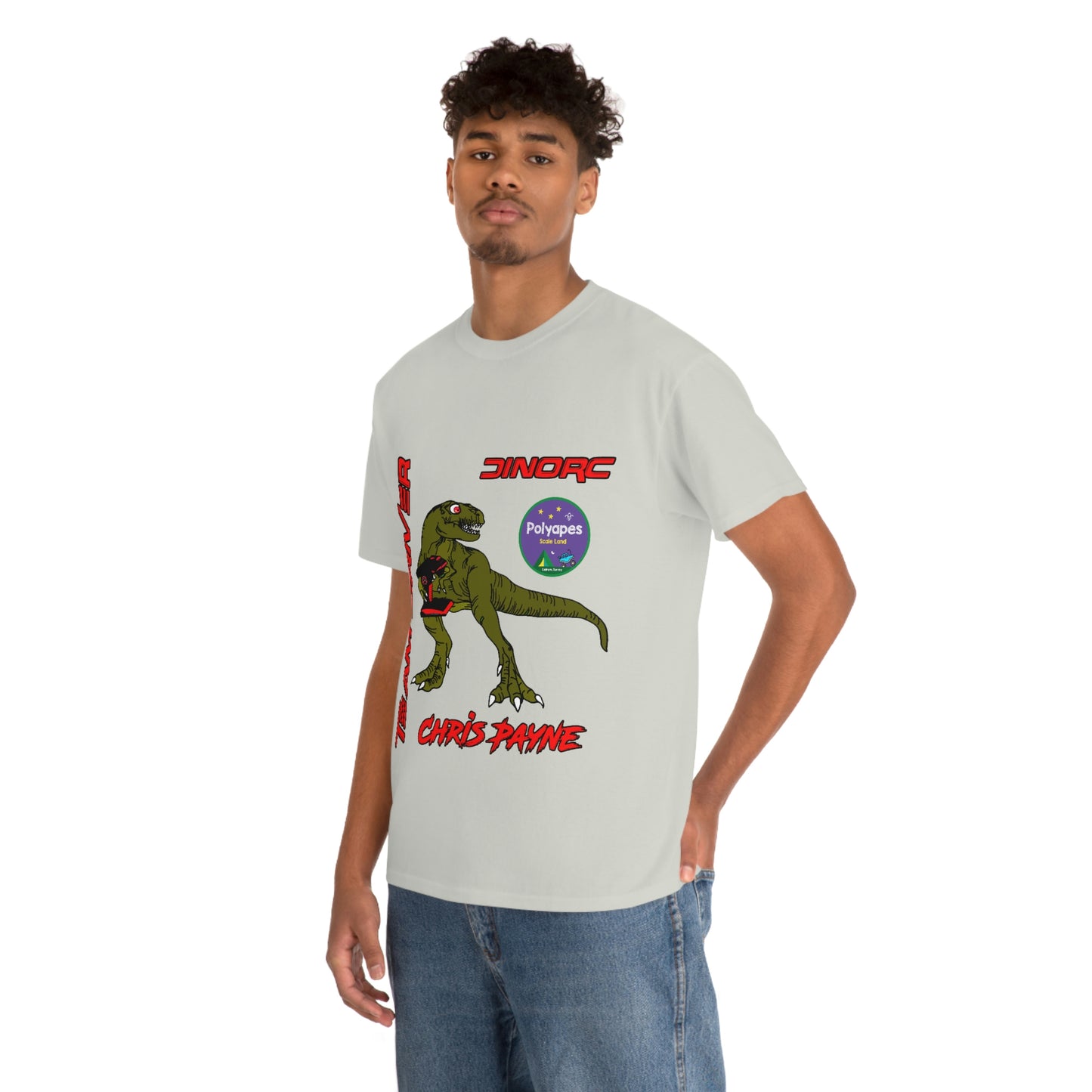 Chris Payne Raptor DinoRC Team Driver logo Front and Back DinoRc Logo T-Shirt S-5x 5 colors