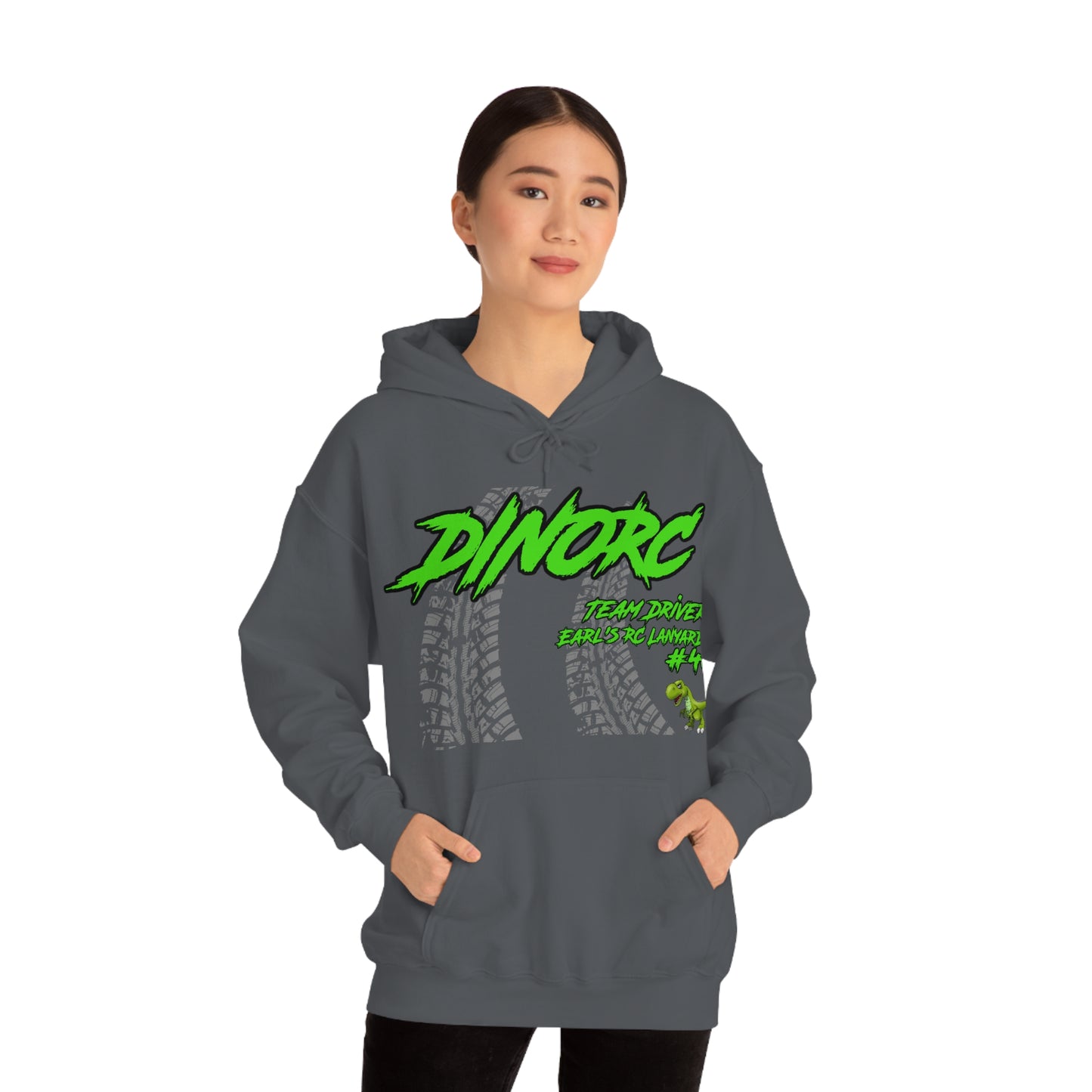 Team Driver Earl's RC Lanyards DinoRC Logo Hooded Sweatshirt Heavy Blend™ Hooded Sweatshirt