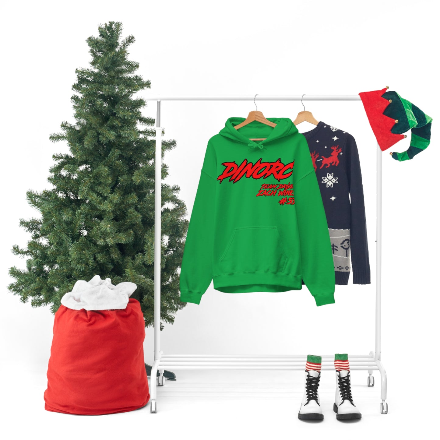 Team Driver Zach Wines DinoRC Logo Hooded Sweatshirt Heavy Blend™ Hooded Sweatshirt