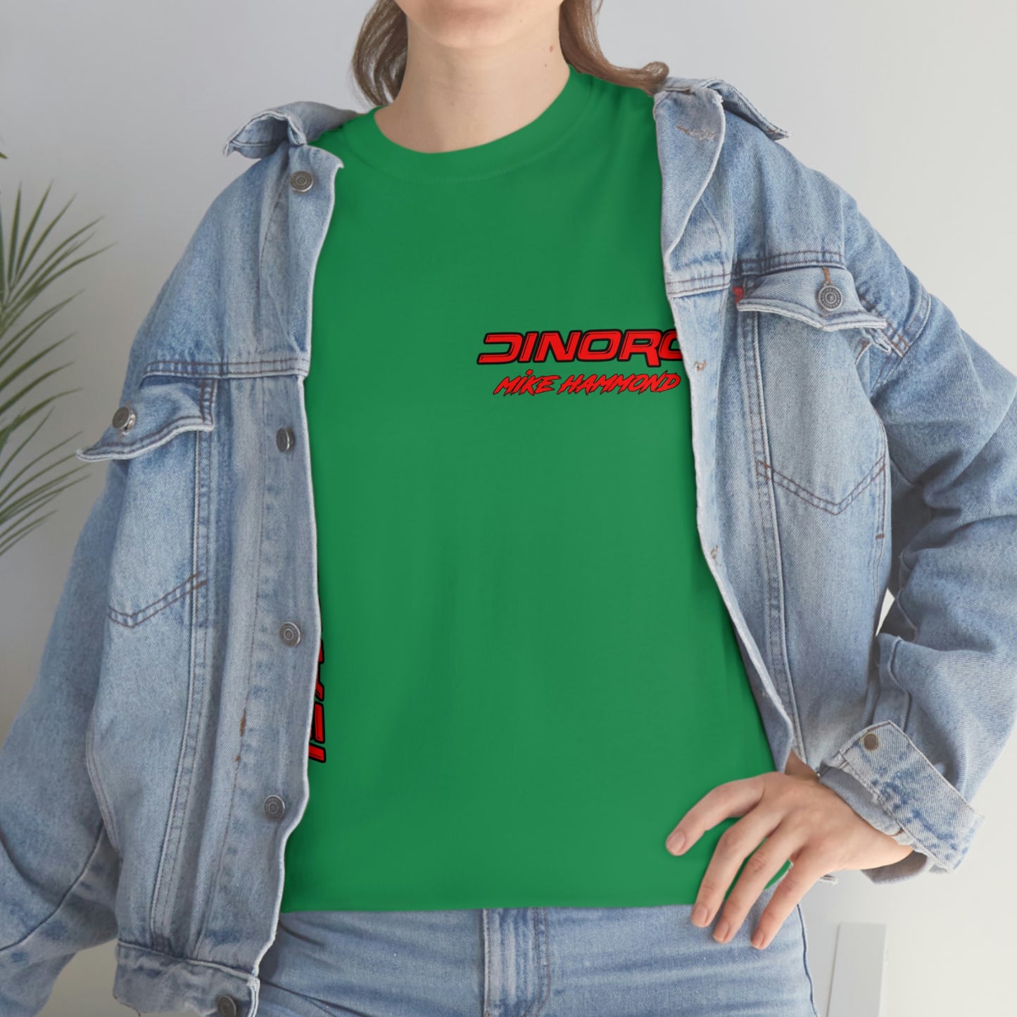 Vertical Team Driver Mike Hammond Front and Back DinoRc Logo T-Shirt S-5x 5 colors