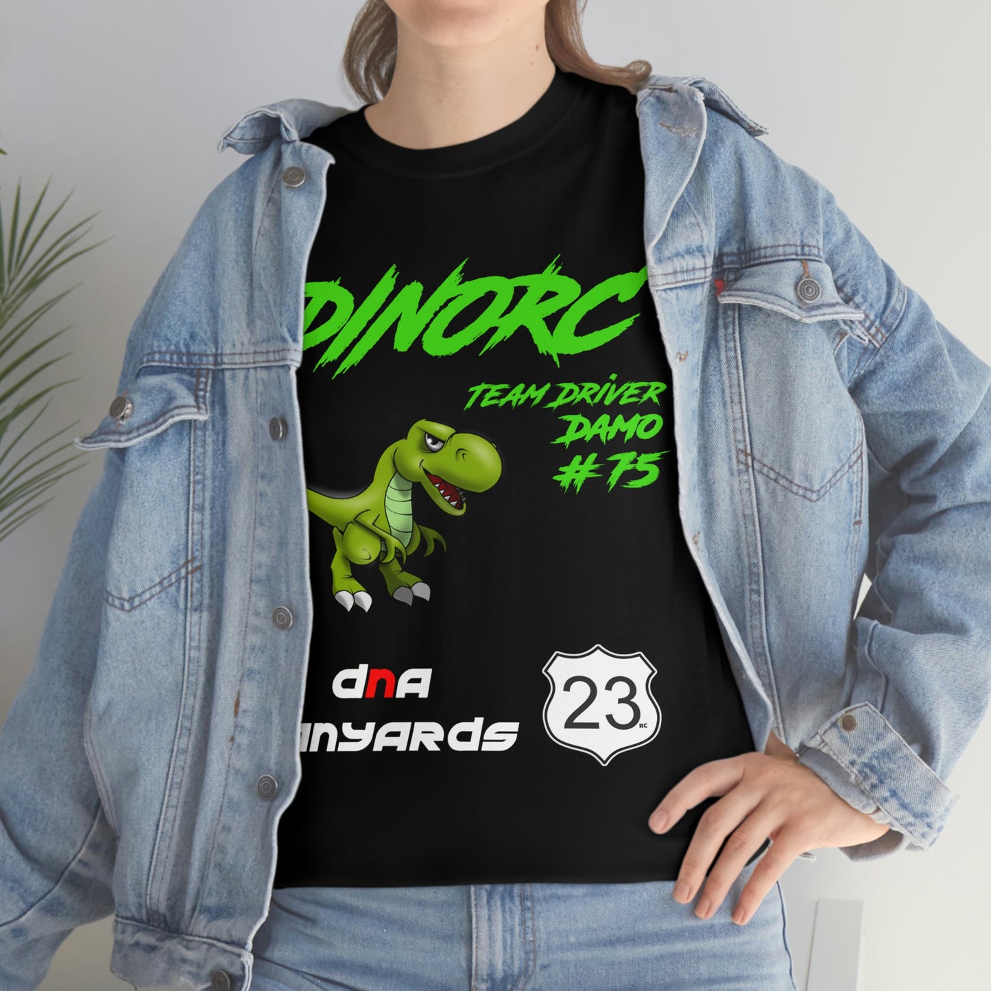 Team Driver DNA Lanyards Front and Back DinoRc Logo T-Shirt S-5x 5 colors