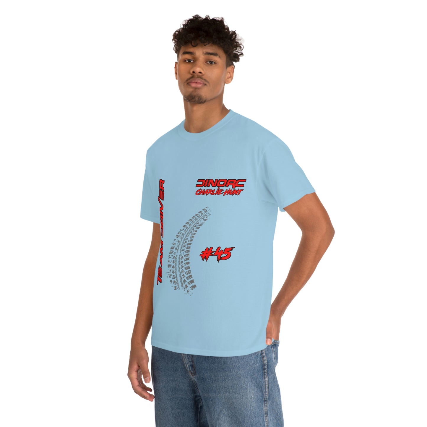 Team Driver Charlie Hunt Front and Back DinoRc Logo T-Shirt S-5x 5 colors