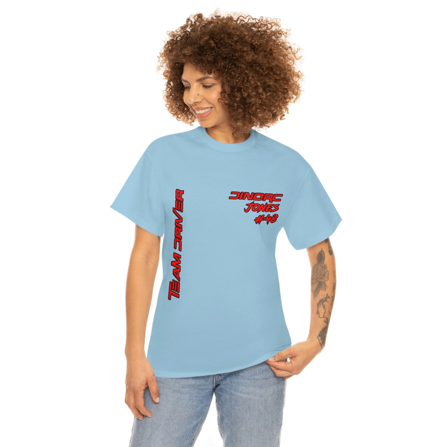 Team Driver Doug Jones Front and Back DinoRc Logo T-Shirt S-5x 5 colors