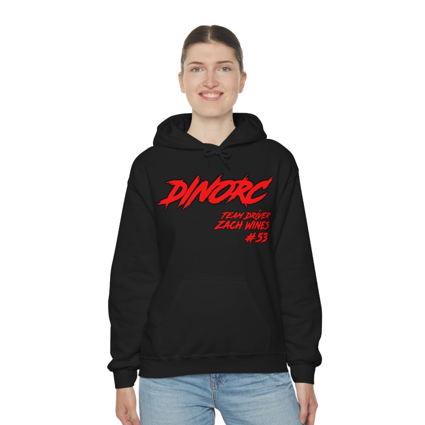 Team Driver Zach Wines DinoRC Logo Hooded Sweatshirt Heavy Blend™ Hooded Sweatshirt