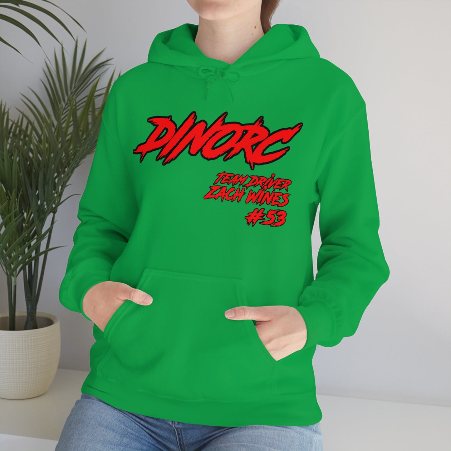 Team Driver Zach Wines DinoRC Logo Hooded Sweatshirt Heavy Blend™ Hooded Sweatshirt