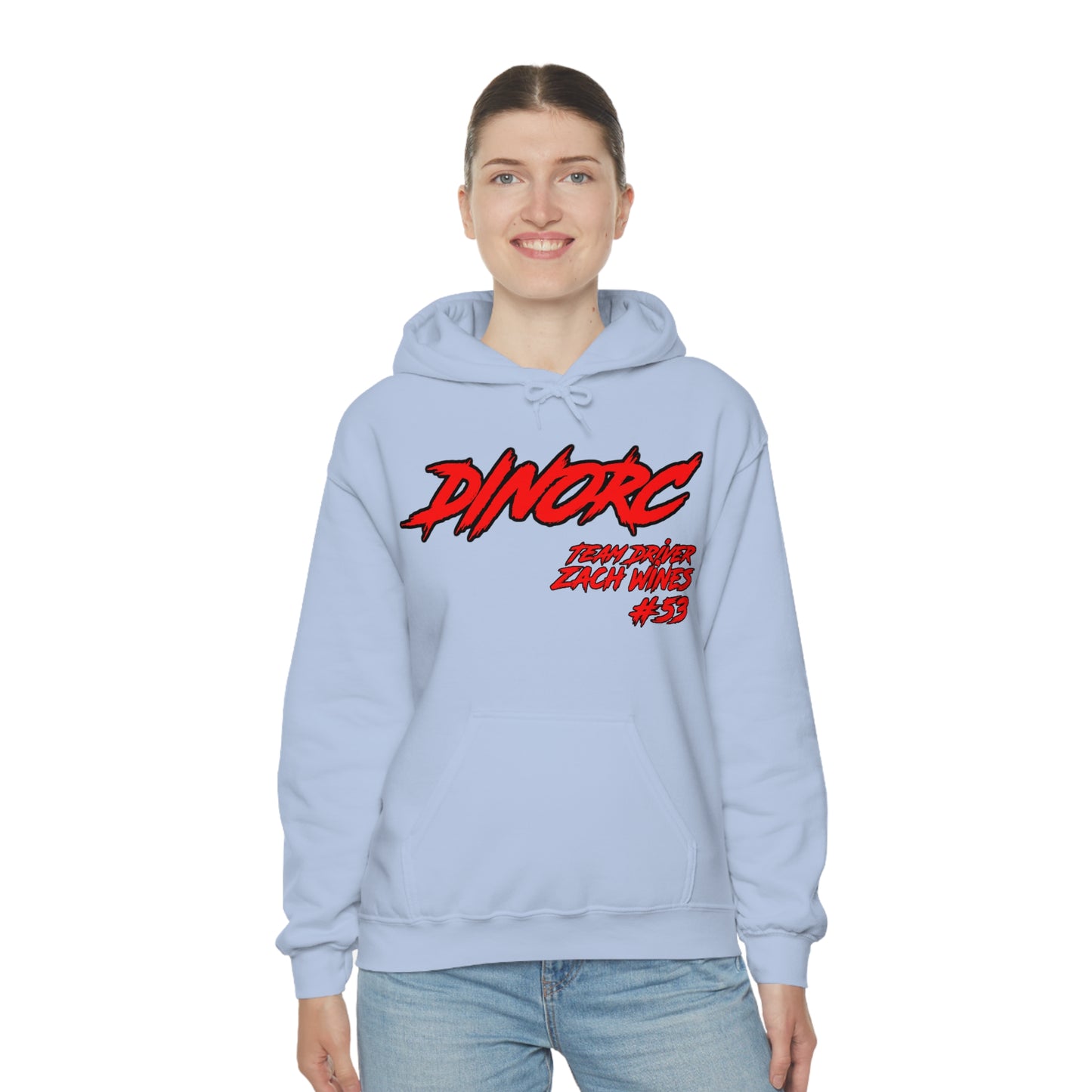 Team Driver Zach Wines DinoRC Logo Hooded Sweatshirt Heavy Blend™ Hooded Sweatshirt