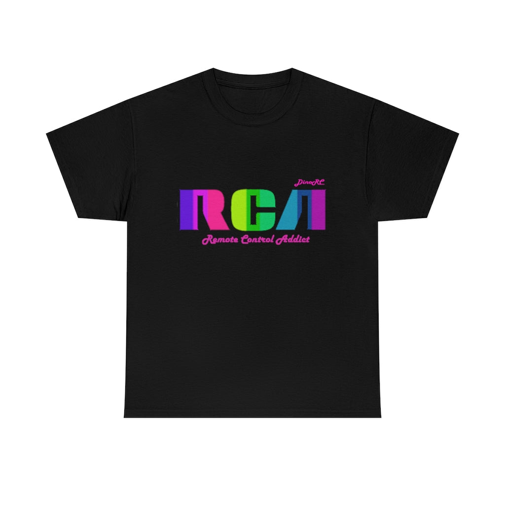 RCA Remote Control Addict DinoRc Logo T-Shirt S-5x Black