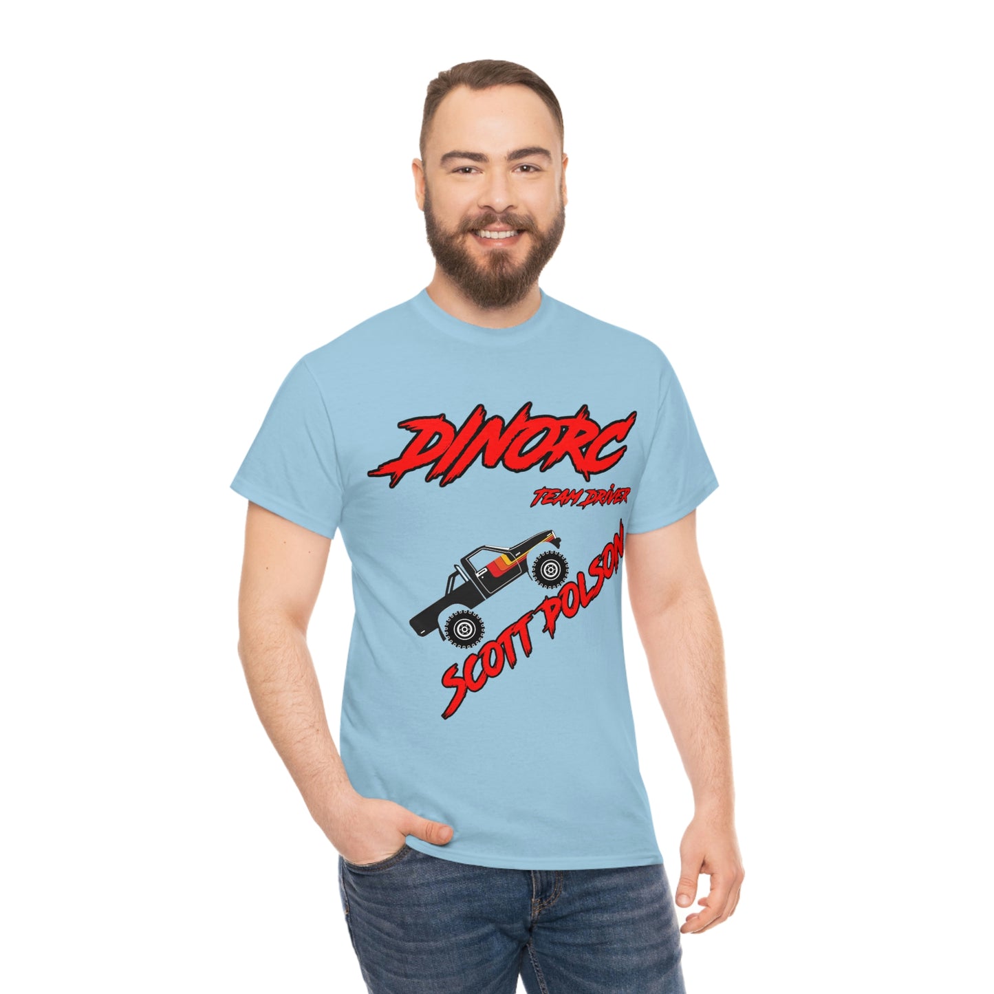 Team Driver Scott Polson truck logo Front and Back DinoRc Logo T-Shirt S-5x 5 colors