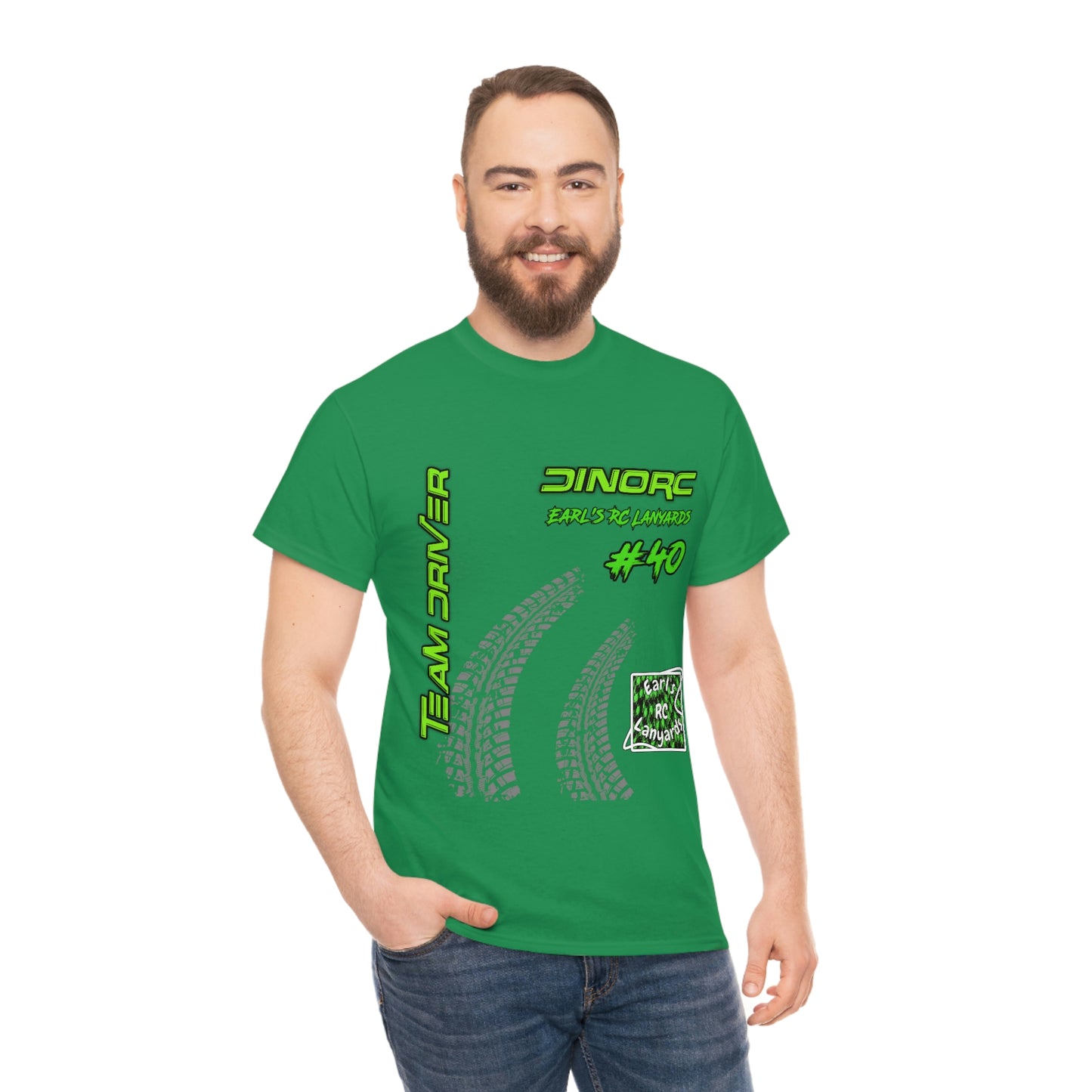 Team Driver Earl's RC Lanyards Front and Back DinoRc Logo T-Shirt S-5x 5 colors