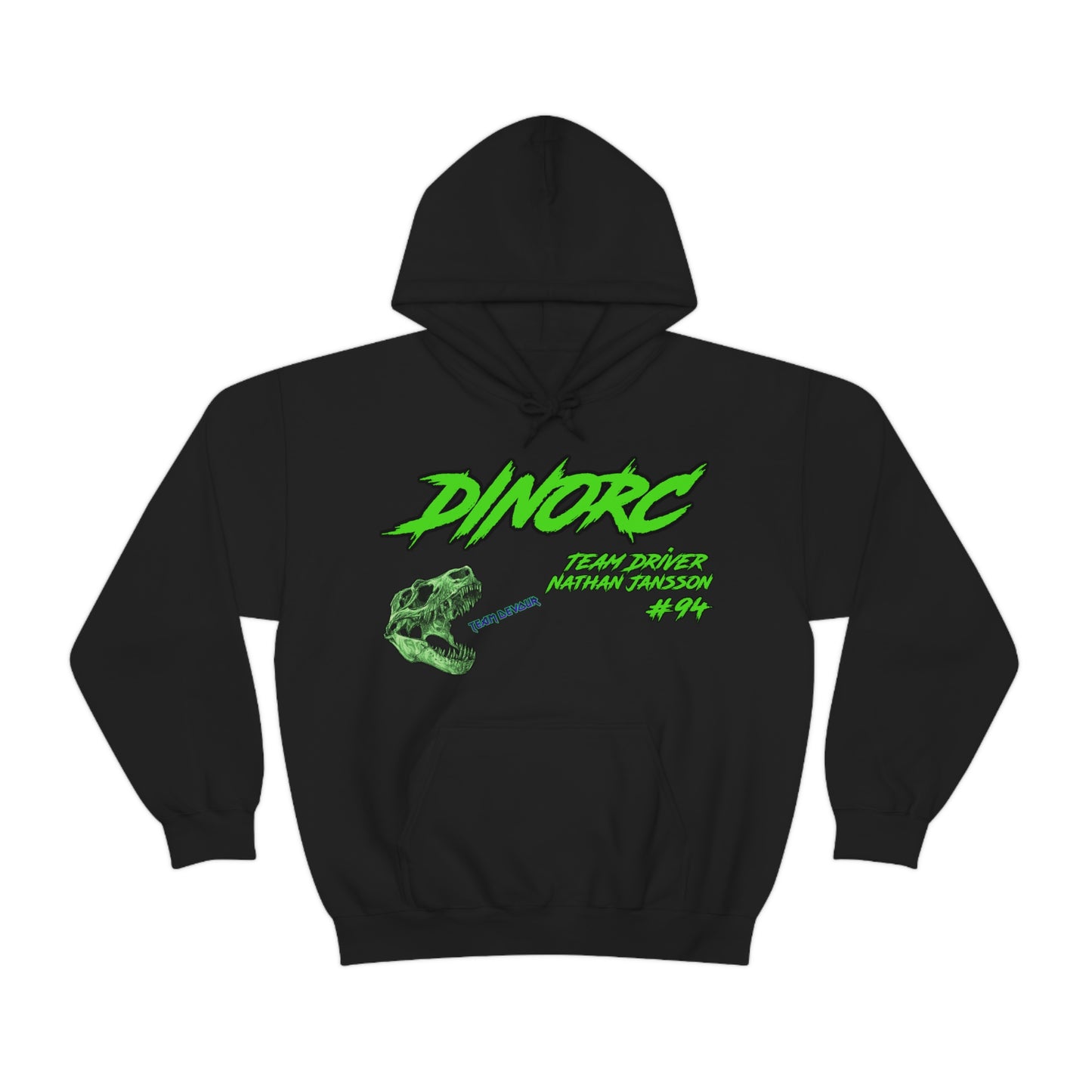 Team Driver Nathan Jansson DinoRC Logo Hooded Sweatshirt Heavy Blend™ Hooded Sweatshirt