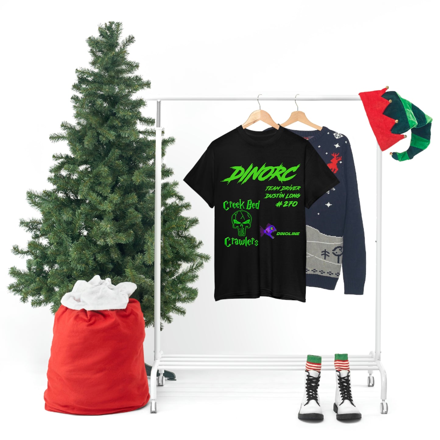 Team Driver Dustin Long logo Front and Back DinoRc Logo T-Shirt S-5x 5 colors