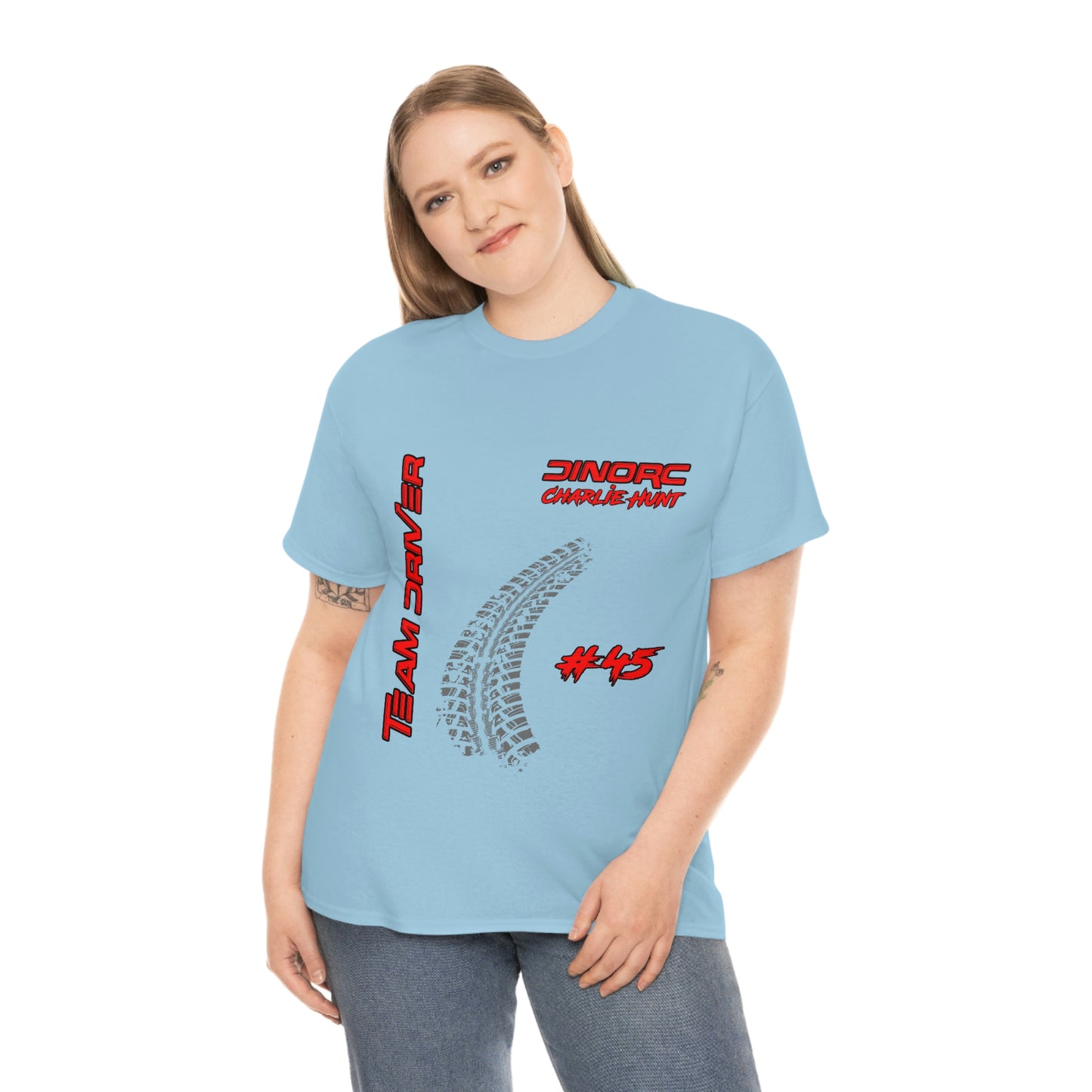 Team Driver Charlie Hunt Front and Back DinoRc Logo T-Shirt S-5x 5 colors