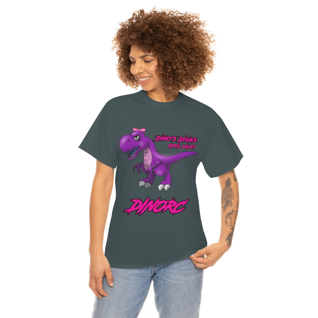 April Wiley Team Driver Dino's Divas DinoRc Logo T-Shirt S-5x