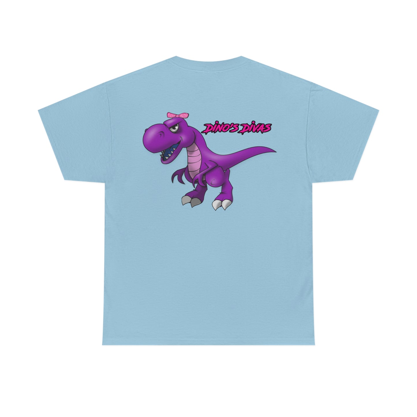 Vertical Team Driver Dino's Divas Front and Back DinoRc Logo T-Shirt S-5x 5 colors