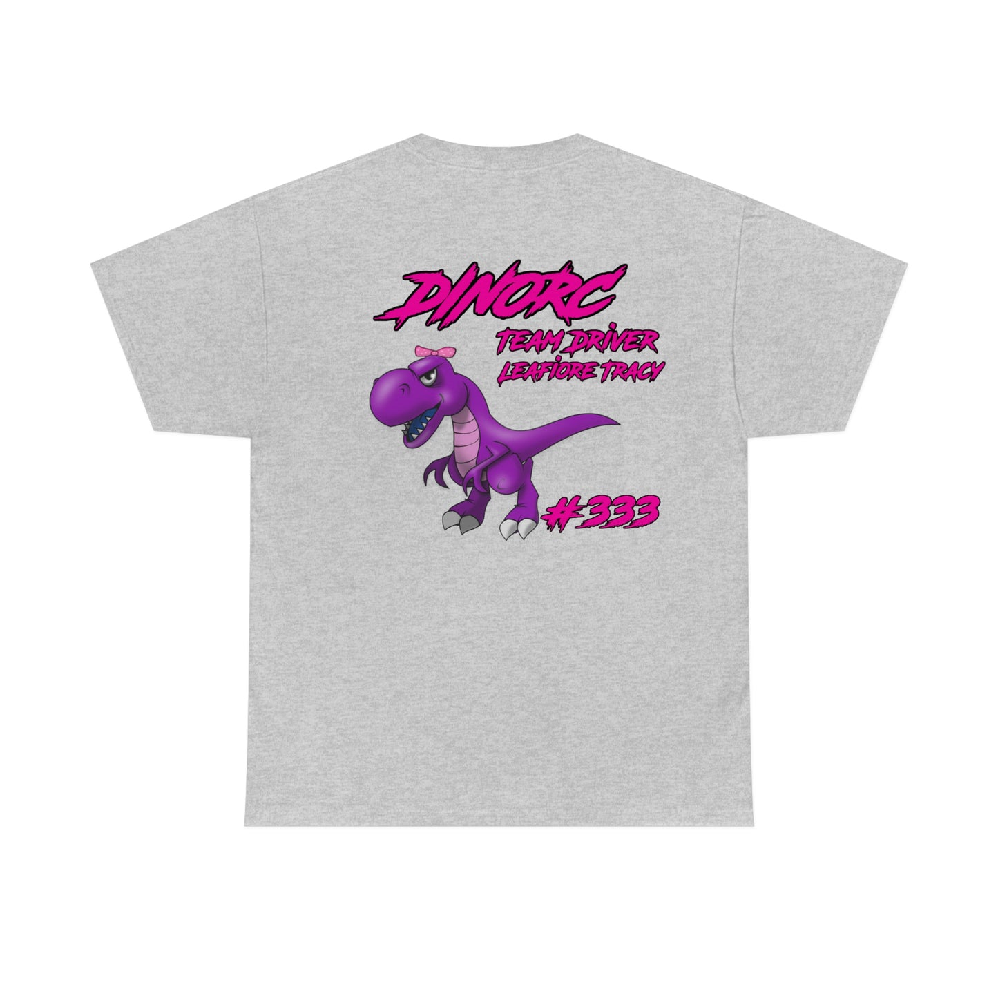 Vertical Team Driver Leafiore Alongi Tracy Dino's Divas Front and Back DinoRc Logo T-Shirt S-5x 5 colors