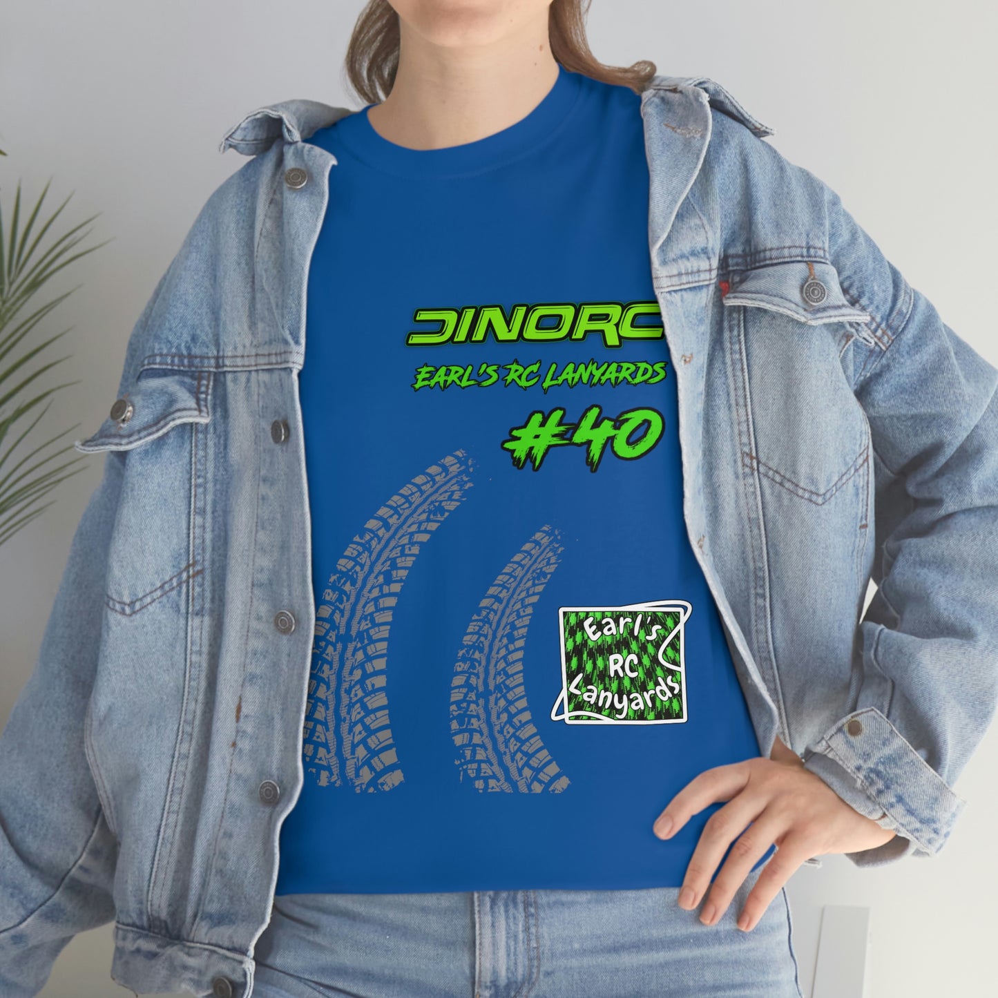 Team Driver Earl's RC Lanyards Front and Back DinoRc Logo T-Shirt S-5x 5 colors