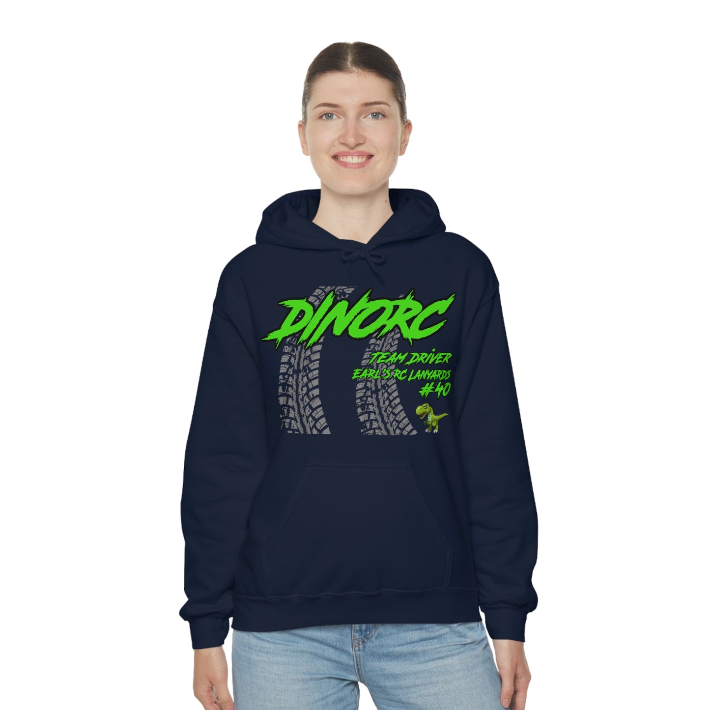 Team Driver Earl's RC Lanyards DinoRC Logo Hooded Sweatshirt Heavy Blend™ Hooded Sweatshirt