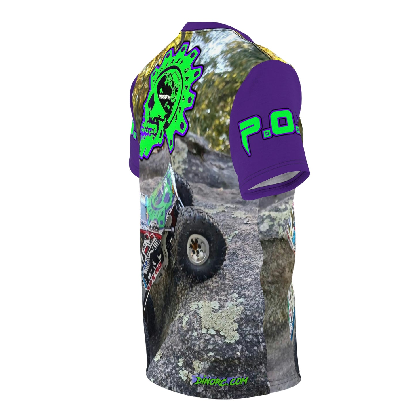 The Reason T Shirt purple Sleeves