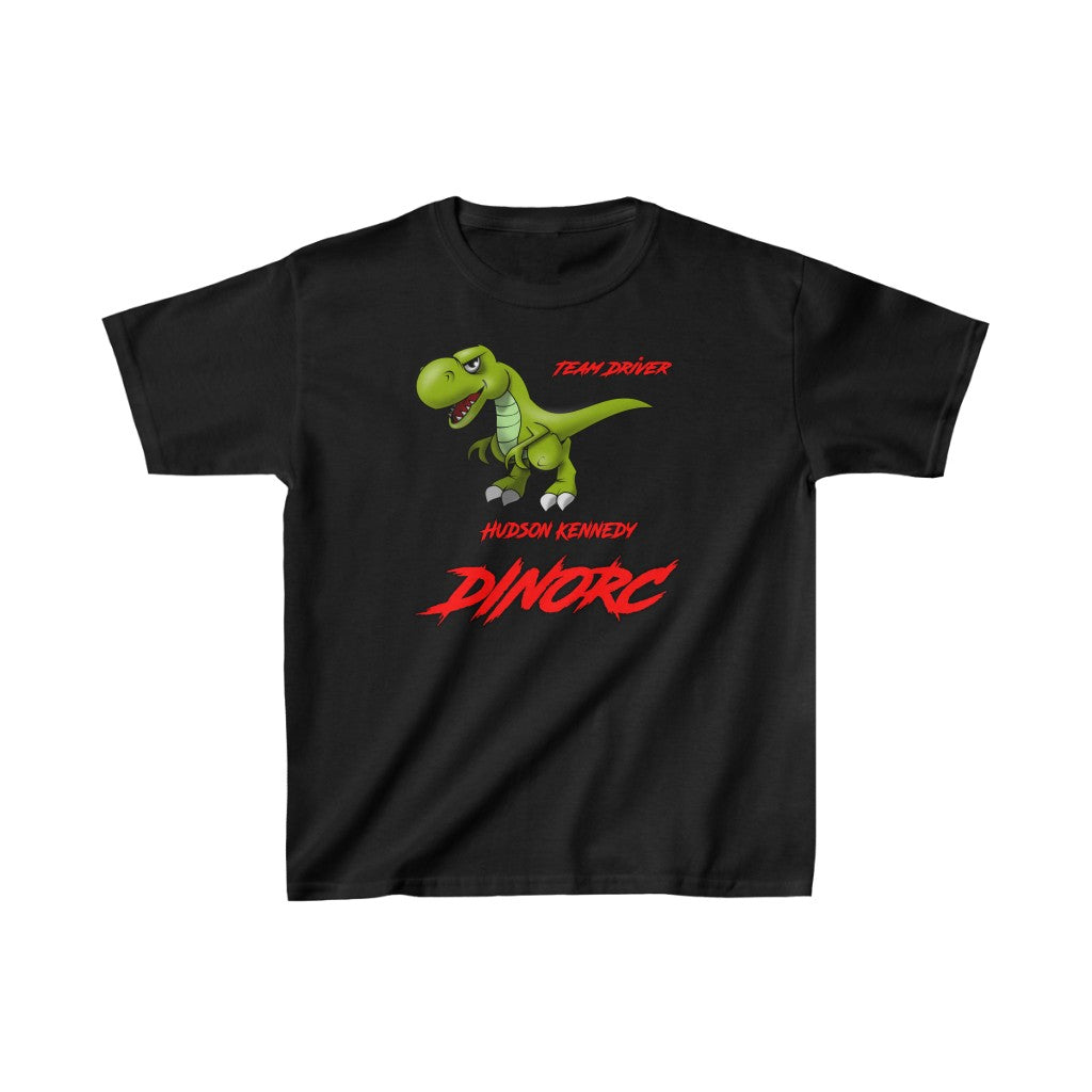 Team Driver Hudson Kennedy Front DinoRC Logo Kids Heavy Cotton™ Tee