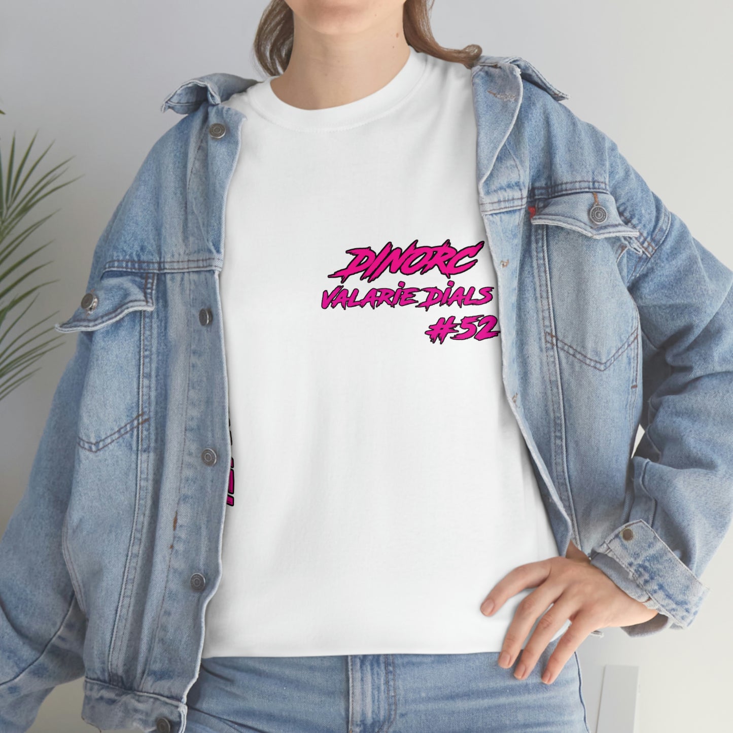 Team Driver Valarie Dials Dino's Divas Front and Back DinoRc Logo T-Shirt S-5x 5 colors