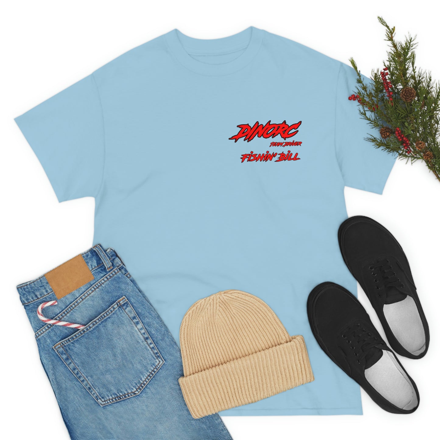 Team Driver Fishin' Bill Front and Back DinoRc Logo T-Shirt S-5x 5 colors