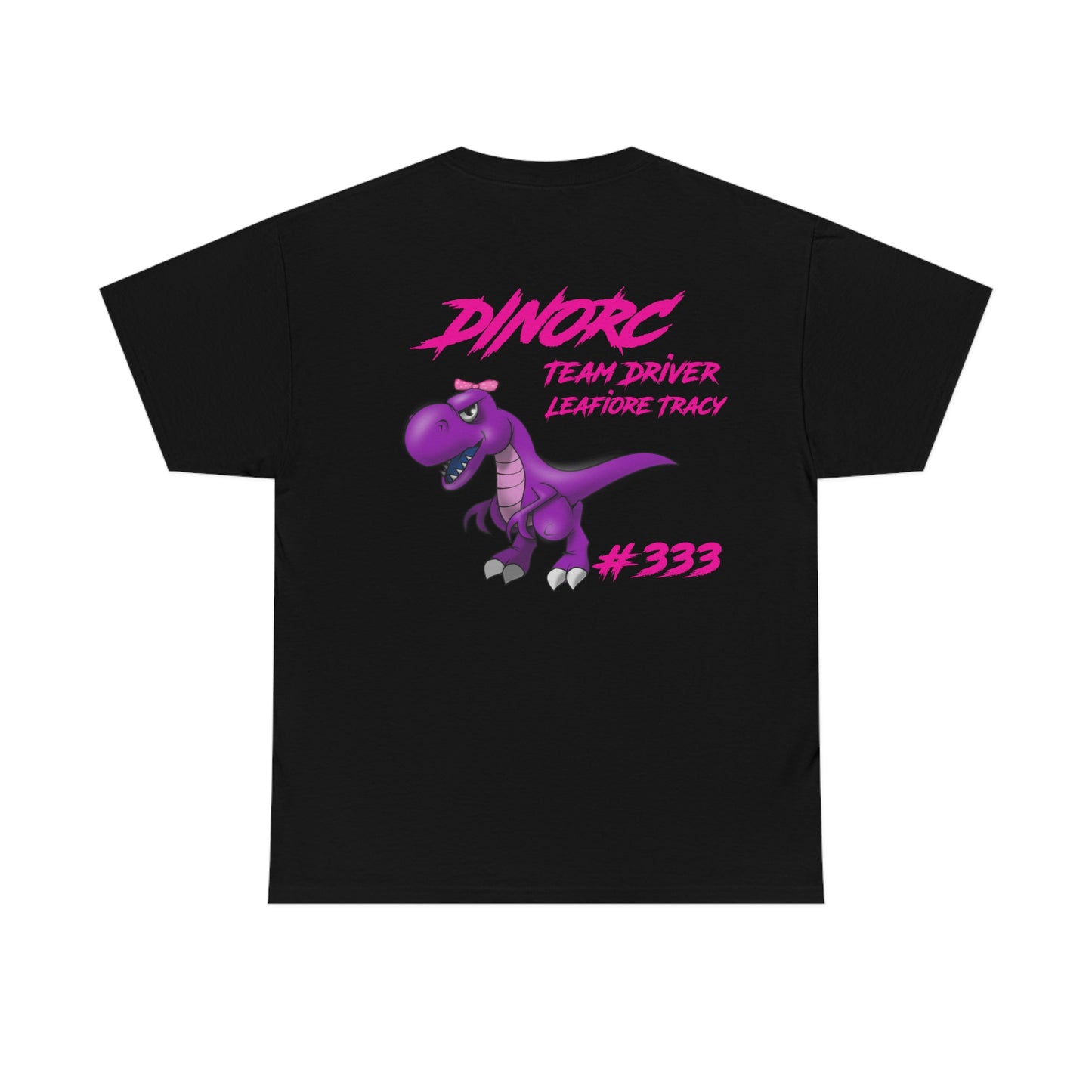 Vertical Team Driver Leafiore Alongi Tracy Dino's Divas Front and Back DinoRc Logo T-Shirt S-5x 5 colors