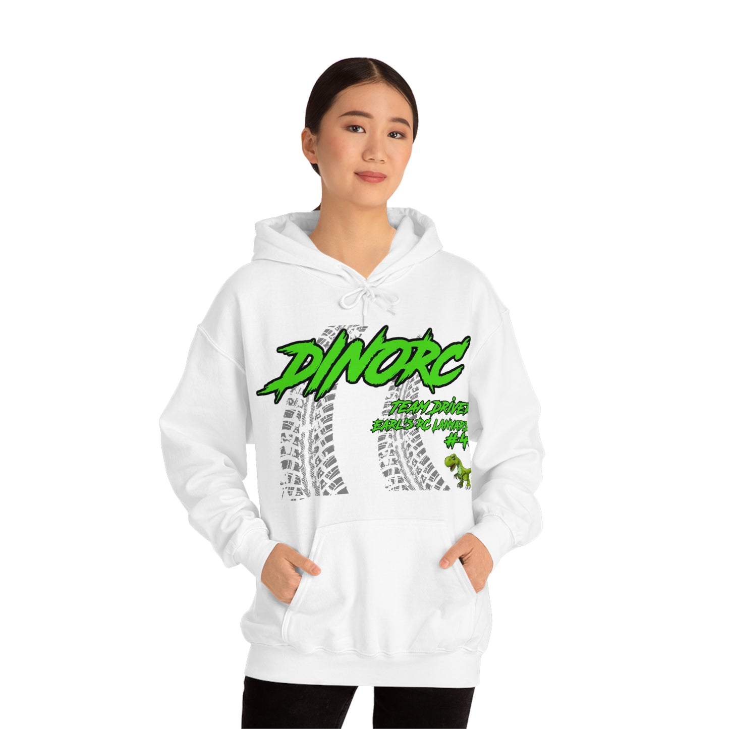 Team Driver Earl's RC Lanyards DinoRC Logo Hooded Sweatshirt Heavy Blend™ Hooded Sweatshirt