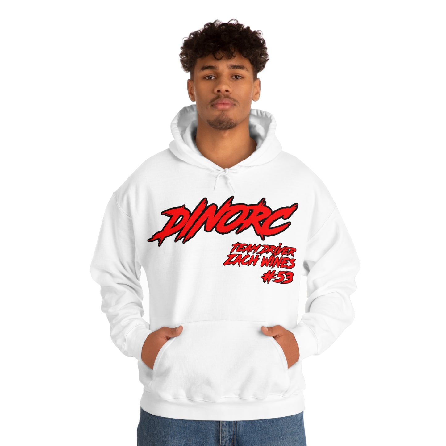 Team Driver Zach Wines DinoRC Logo Hooded Sweatshirt Heavy Blend™ Hooded Sweatshirt