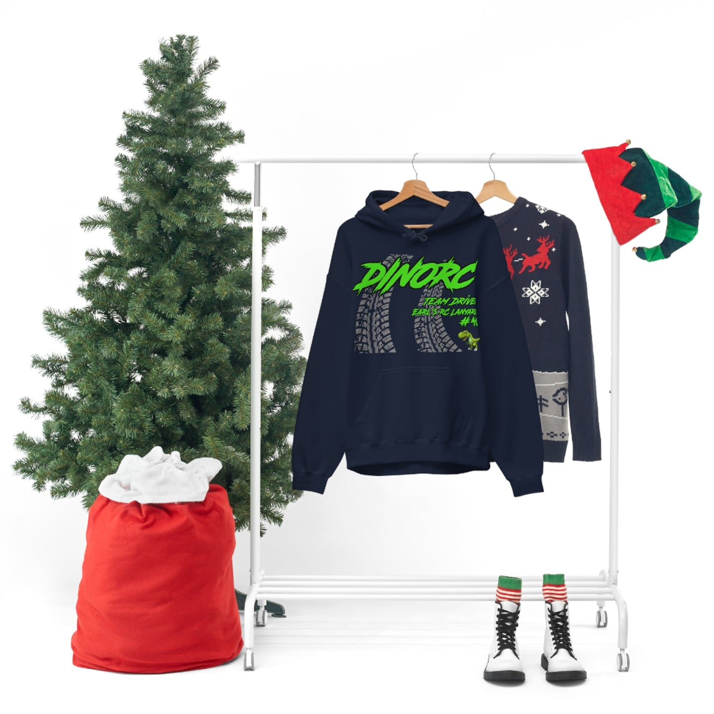 Team Driver Earl's RC Lanyards DinoRC Logo Hooded Sweatshirt Heavy Blend™ Hooded Sweatshirt