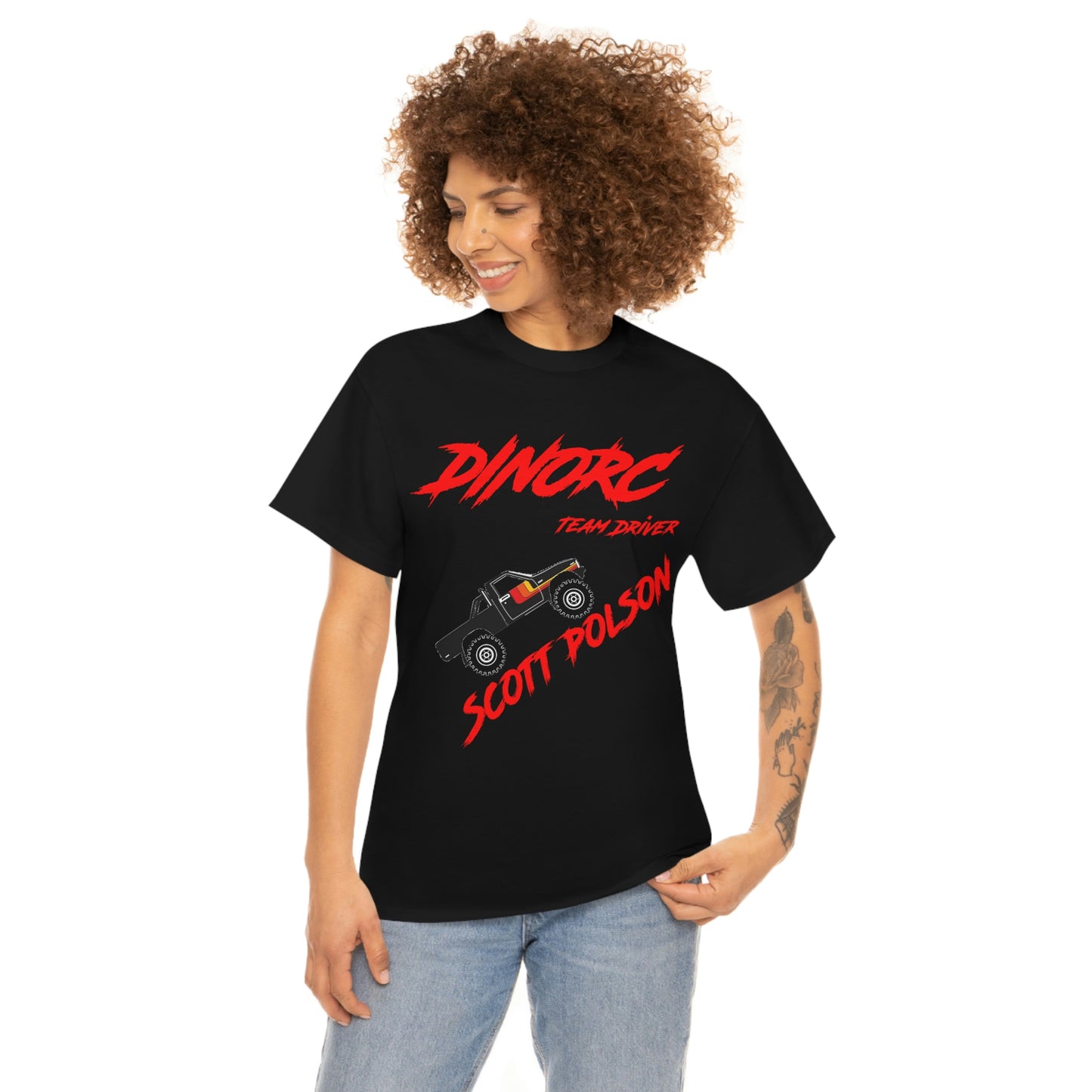 Team Driver Scott Polson truck logo Front and Back DinoRc Logo T-Shirt S-5x 5 colors