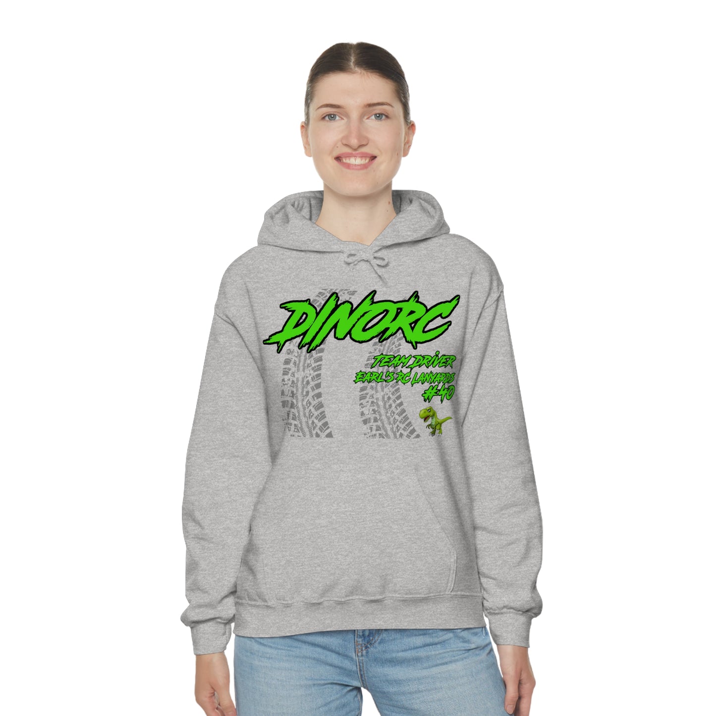 Team Driver Earl's RC Lanyards DinoRC Logo Hooded Sweatshirt Heavy Blend™ Hooded Sweatshirt