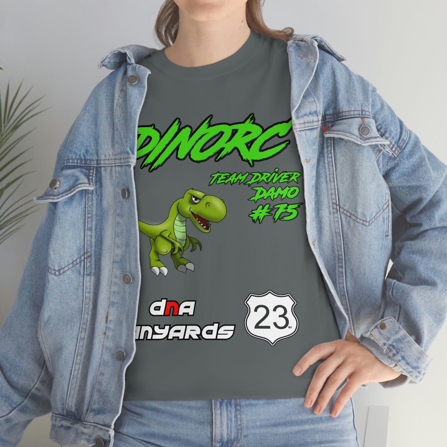 Team Driver DNA Lanyards Front and Back DinoRc Logo T-Shirt S-5x 5 colors