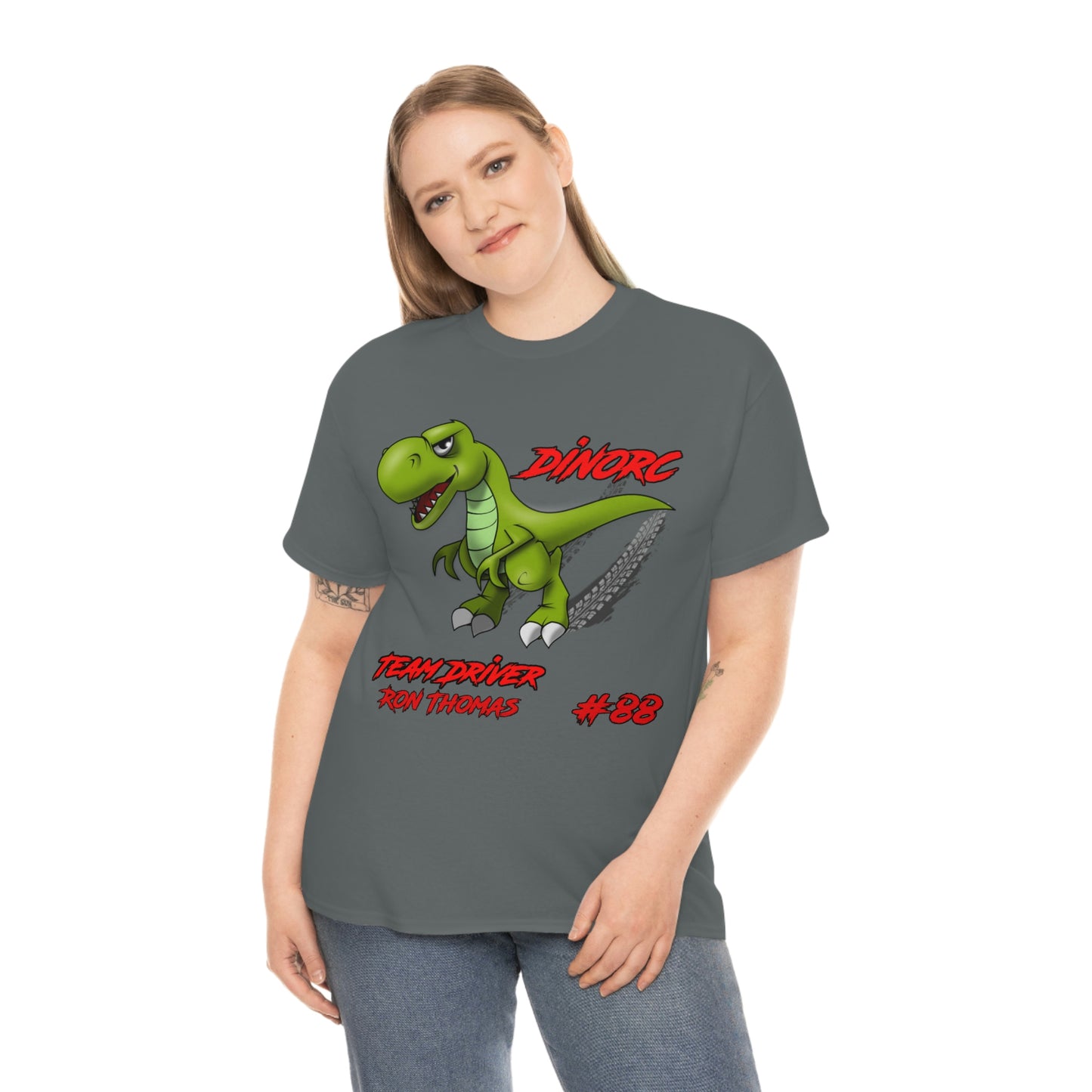 Team Driver Ron Thomas and 30' Ford Coupe Front and Back DinoRc Logo T-Shirt S-5x 5 colors