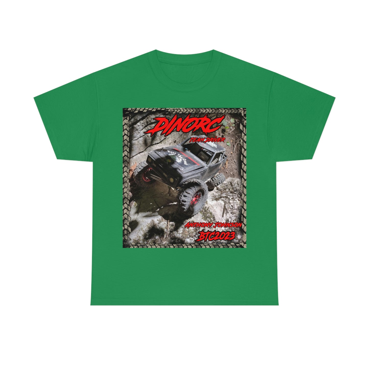 Anthony Johnson T rex DinoRC Team Driver truck logo Front and Back DinoRc Logo T-Shirt S-5x 5 colors