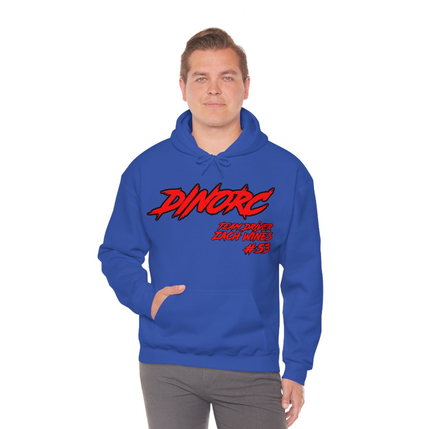 Team Driver Zach Wines DinoRC Logo Hooded Sweatshirt Heavy Blend™ Hooded Sweatshirt