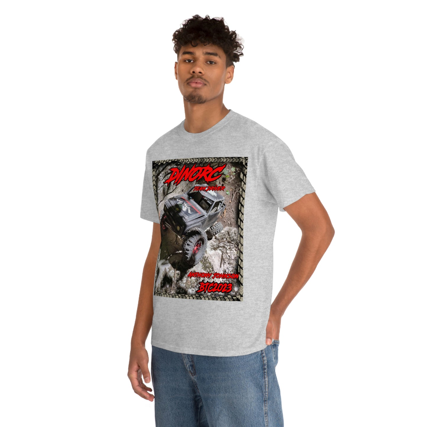 Anthony Johnson T rex DinoRC Team Driver truck logo Front and Back DinoRc Logo T-Shirt S-5x 5 colors