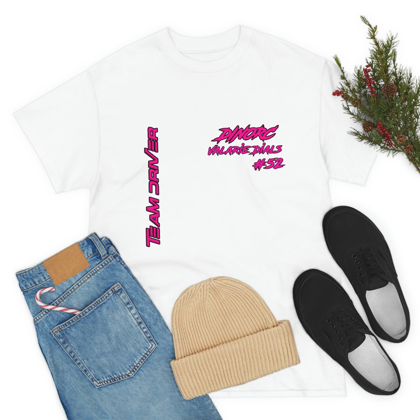 Team Driver Valarie Dials Dino's Divas Front and Back DinoRc Logo T-Shirt S-5x 5 colors