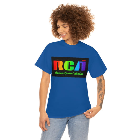 RCA Remote Control Addict DinoRc Logo T-Shirt S-5x Black White Green Blue Red