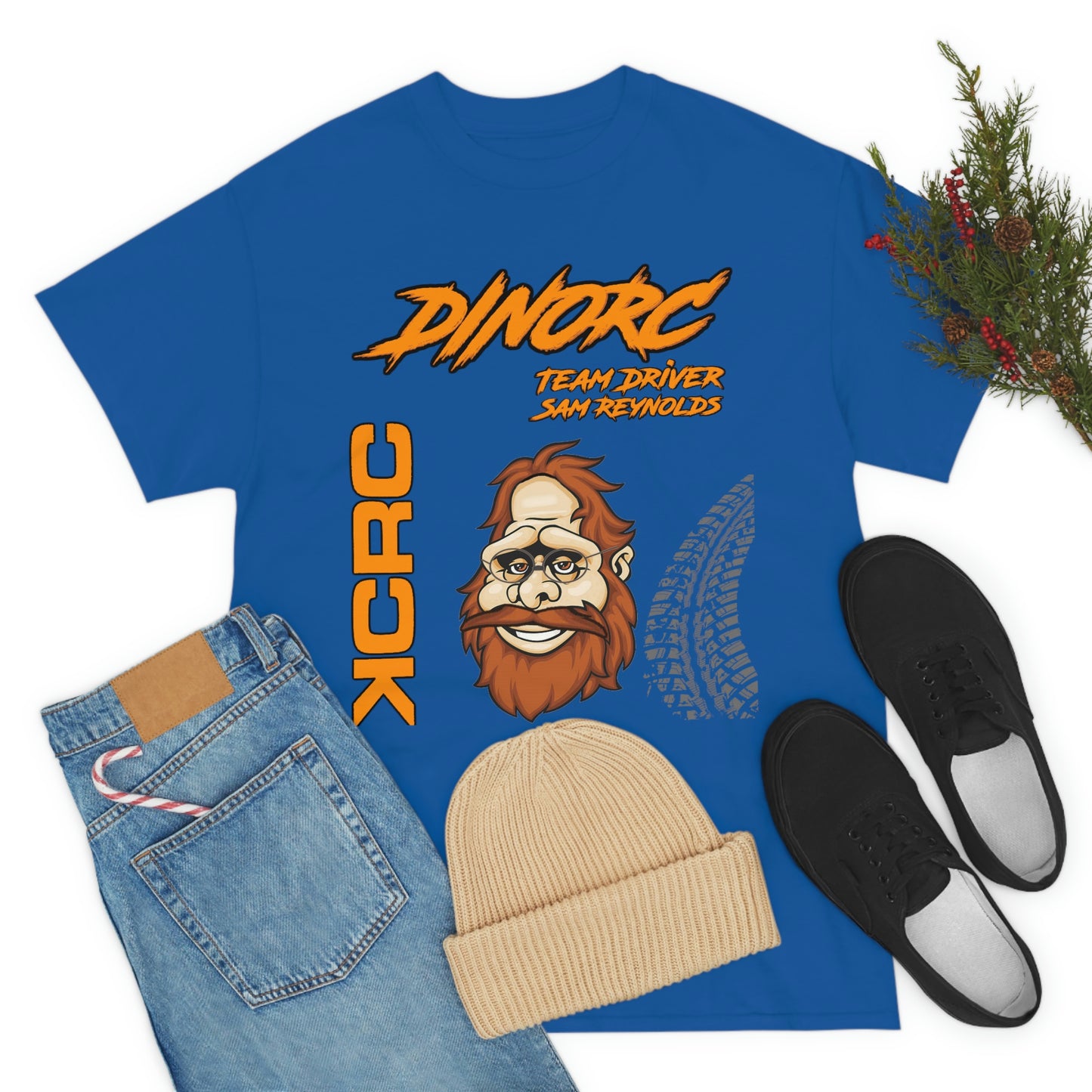 Team Driver Sam Reynolds Front and Back DinoRc Logo T-Shirt S-5x 5 colors