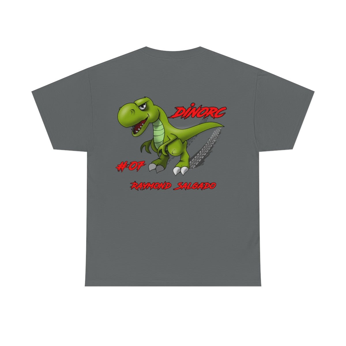 Team Driver Raymond Salgado Front and Back DinoRc Logo T-Shirt S-5x 5 colors