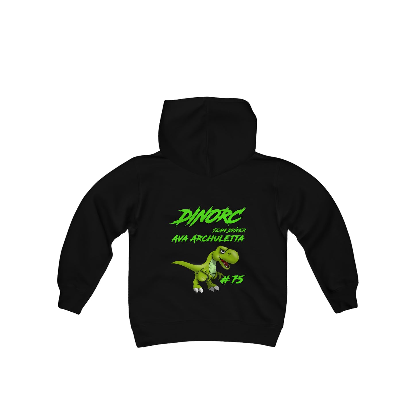 Ava Archuletta Team Driver DinoRC Logo Youth Heavy Blend Hooded Sweatshirt