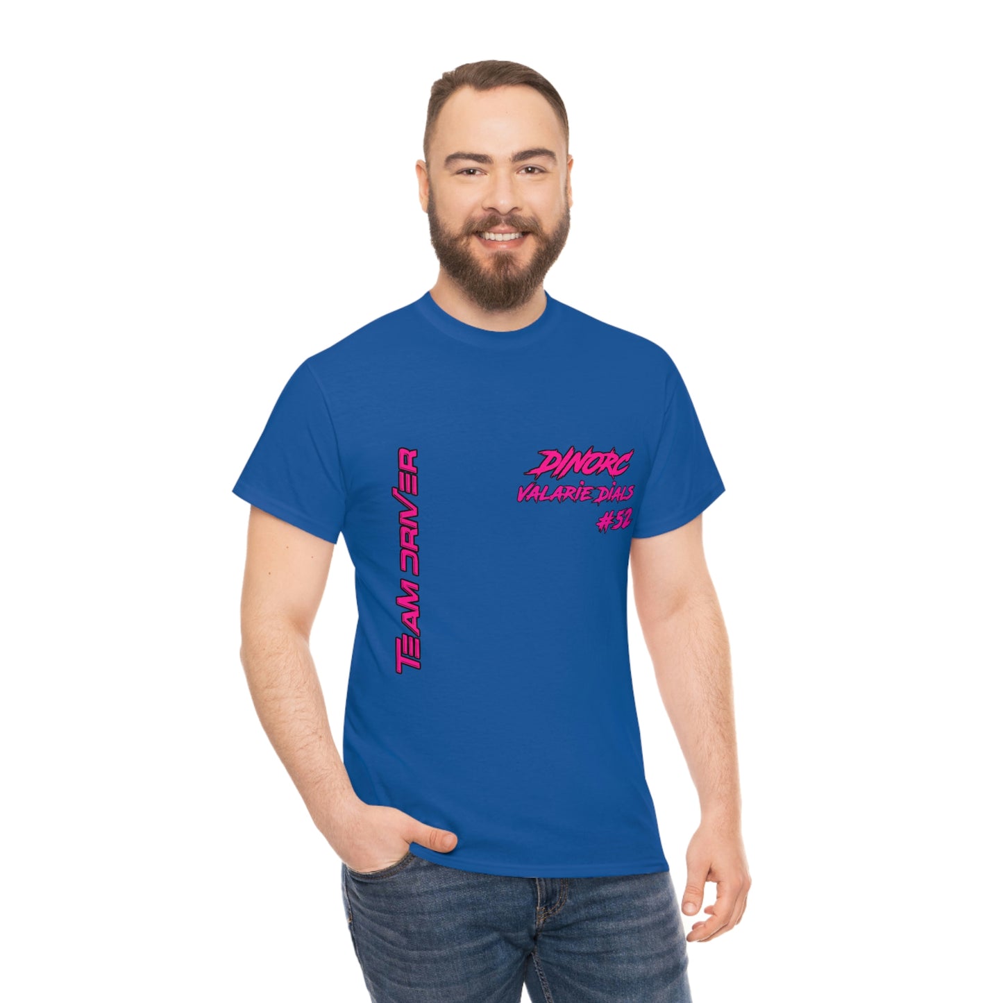 Team Driver Valarie Dials Dino's Divas Front and Back DinoRc Logo T-Shirt S-5x 5 colors