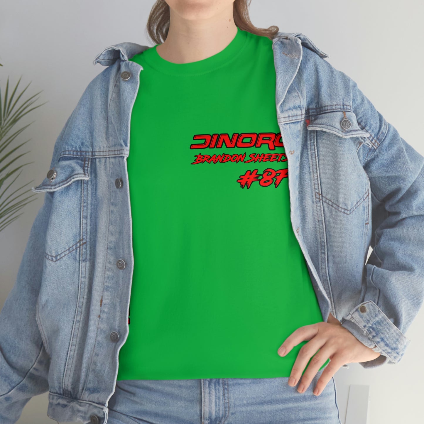Vertical Team Driver Brandon Sheets Front and Back DinoRc Logo T-Shirt S-5x 5 colors