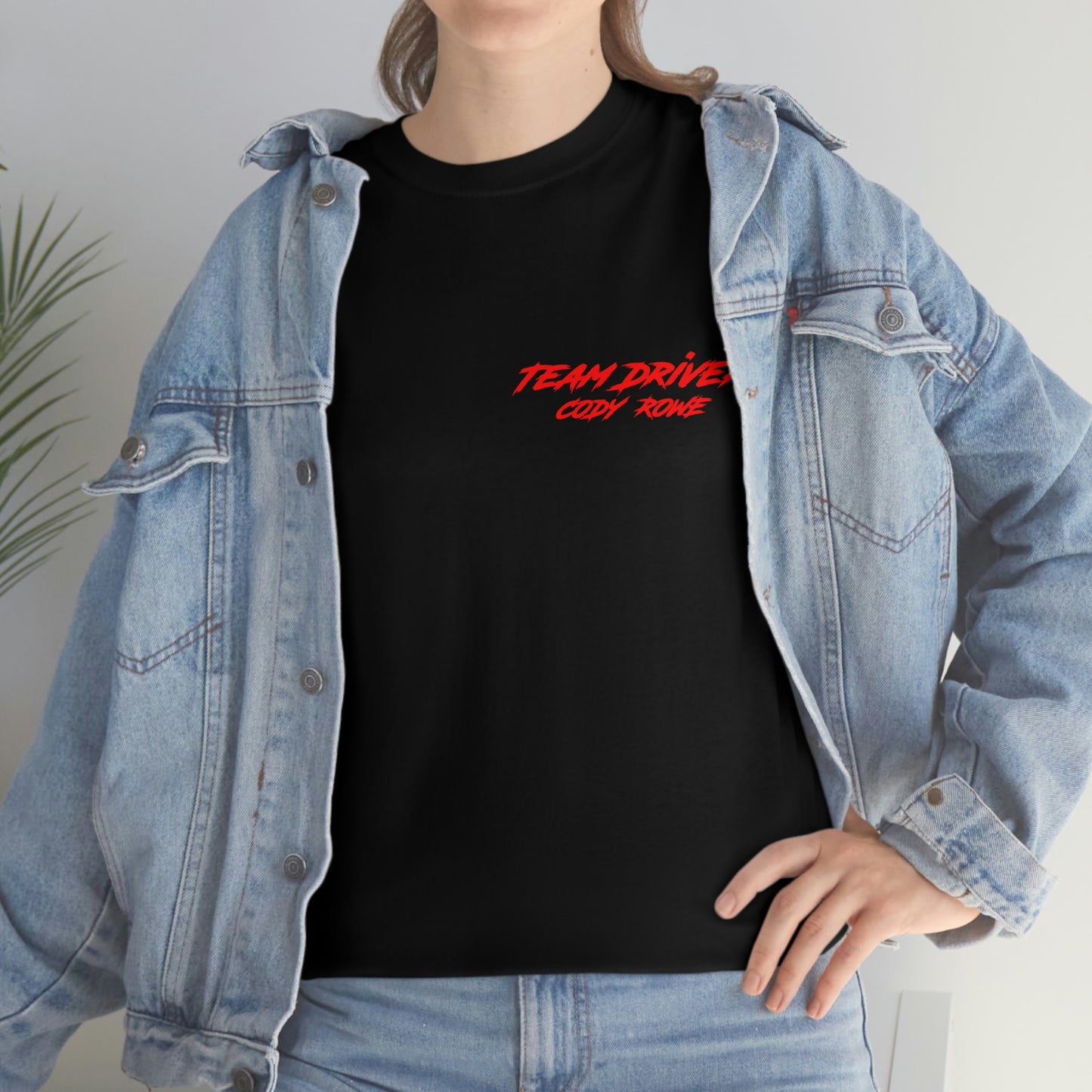 Team Driver Cody Rowe Front Back DinoRc Logo T-Shirt S-5x Black Green