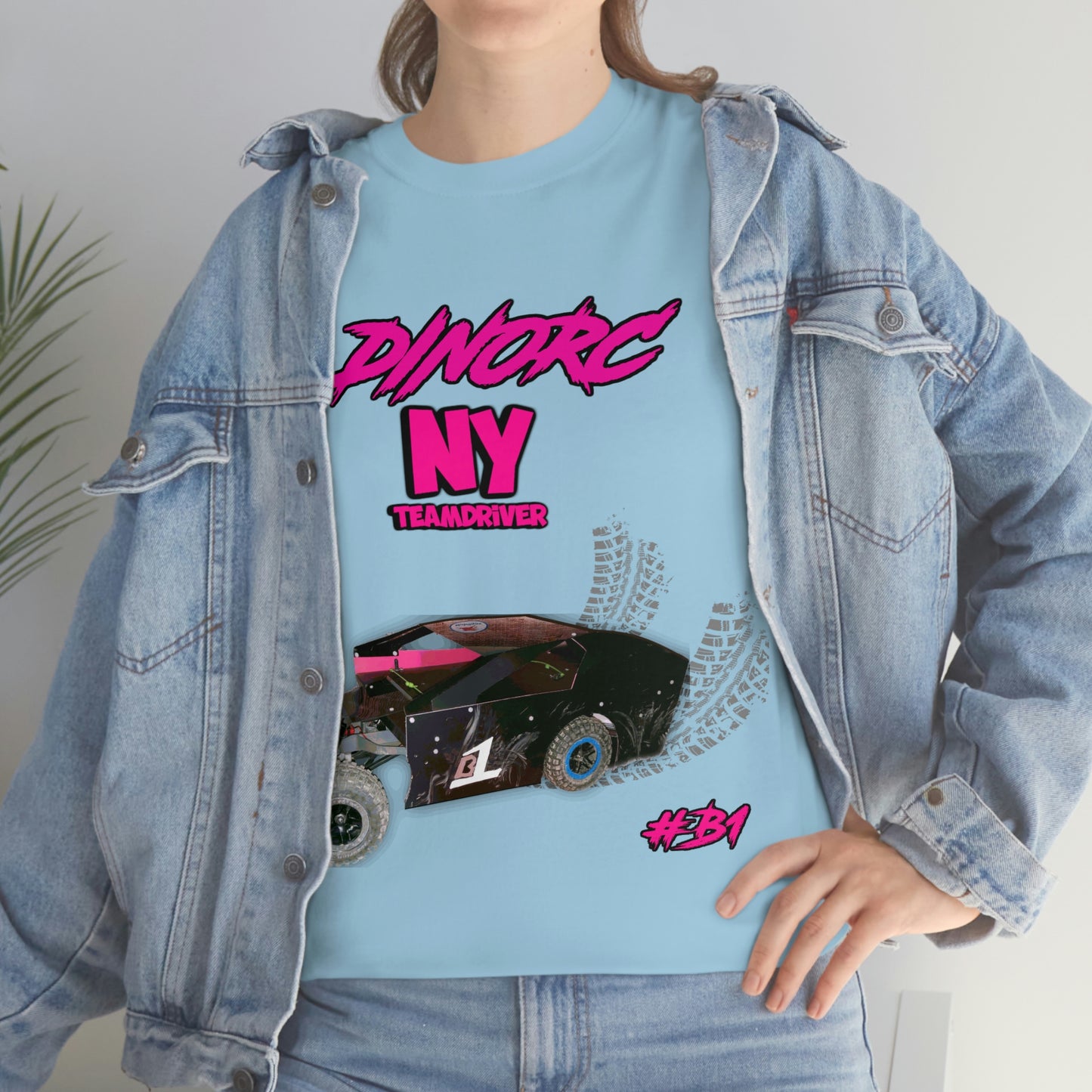 Team Driver Cherry Cherokee Front and Back DinoRc Logo T-Shirt S-5x 5 colors