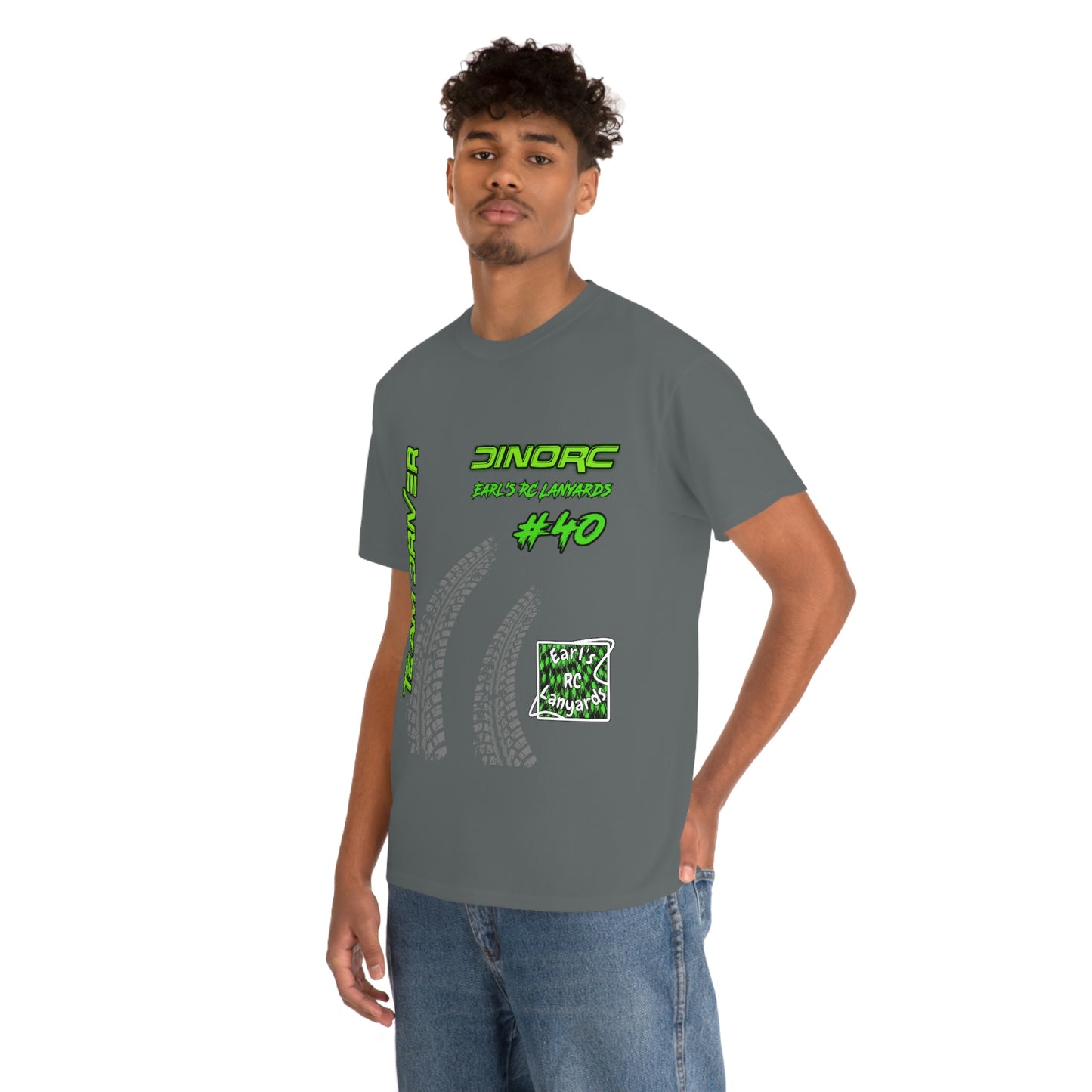 Team Driver Earl's RC Lanyards Front and Back DinoRc Logo T-Shirt S-5x 5 colors